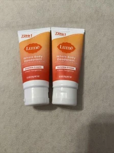 2PK Lume Clean Tangerine Whole Body Deodorant Invisible Cream Mini Travel 0.5 oz - Picture 1 of 5