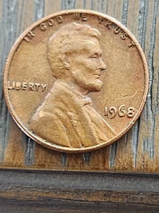 1968 Lincoln Cent Penny Mint ERROR VG Nice COIN No Mint mark - Picture 1 of 2