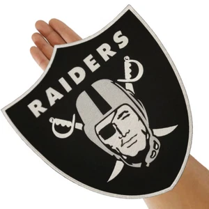 Raiders Las Vegas Logo Large Size 11.0"x 12.0" Sew Embroidered Iron on Patch - Picture 1 of 11
