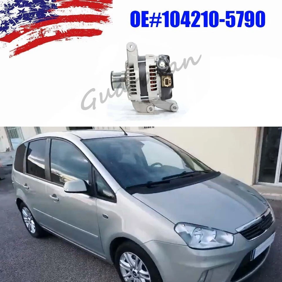 Alternador 104210-5790 para Ford Focus C-Max MK1 04-07 CVT MK1 2007-2010 1.8 2.0 Foto 1 de 2