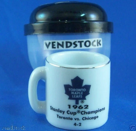 1962 TORONTO MAPLE LEAFS CERAMIC MINI MUG NHL 1.25" TALL STANLEY CUP CHAMPIONS Cover