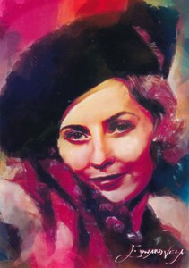 Barbara Stanwyck BIG VALLEY Artist Signed Giclee Print Card #(1) 50/50 2019