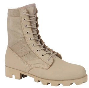 Rothco Mens Leather Military G.I. Style 8" Jungle Boots (Choose Sizes) - Picture 1 of 6
