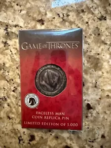 SDCC 2017 Game of Thrones Faceless Man Coin Replica Pin Dark Horse Exclusive - Picture 1 of 2