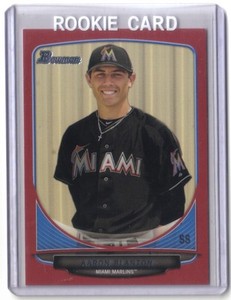 AARON BLANTON 2013 BOWMAN DRAFT DRAFT PICKS RED 5/5 MIAMI MARLINS
