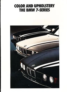 1991 BMW 735i 735iL Original Color Paint and Upholstery Brochure Guide Folder - Picture 1 of 3
