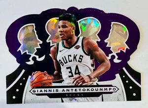 Giannis Antetokounmpo 2019-20 Panini Crown Royale Purple Ice Parallel /25 - Foto 1 di 1