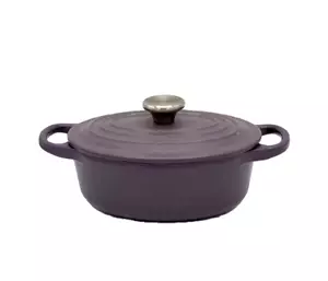 Casseruola Le Creuset Cocotte ovale 17 cm 1 qt ametista smalto viola pentola ghisa - Foto 1 di 4