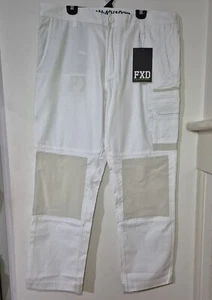 F.X.D Workwear WP-1 Work Pants White Men's Size W40/102R L32 BNWT Trade Work - Picture 1 of 8