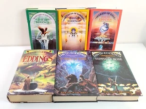 6 x DAVID EDDINGS Vintage Hardcover Dustjacket Fantasy Novels BELGARIAD - Bild 1 von 14
