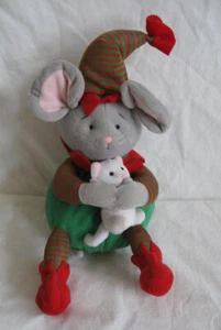 Ratón de Navidad con juguete para gatos - 11" - Imagen 1 de 3