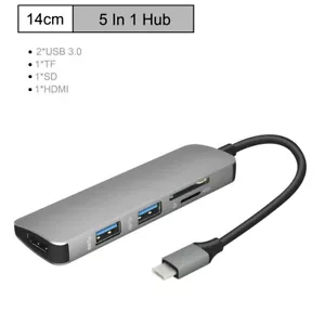 Cable de TV HDTV USB tipo C a HDMI convertidor adaptador SD/TF para teléfono tableta USB-C - Imagen 1 de 12