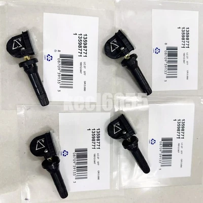 Sensor de presión de neumáticos TPMS 315 MHz genuino OEM 13598771 4 piezas para GMC Buick Chevy Foto 1 de 4