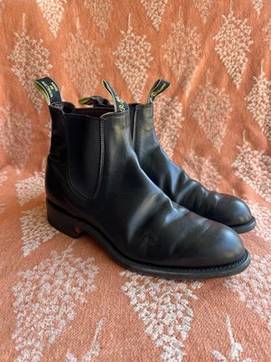 Мужские ботинки R.M. Williams размер UK 9 G США 10 черная кожа Craftsman Chelsea - Изображение 1 из 3