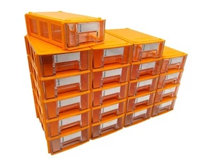 Stackable Storage Drawers Set of 20 Plastic Drawers Organizer for Small Parts... - Picture 1 of 6