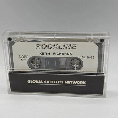 Keith Richards Rockline Radio Show 10/19/92 Cassette Global Satellite PROMO RARE Foto 1 de 4