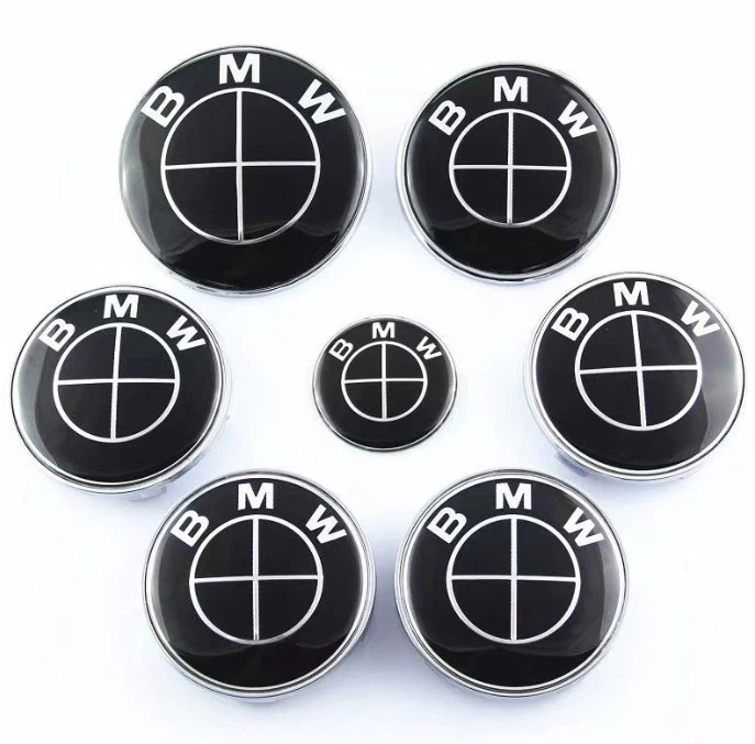 7Pcs B-M-W 50th 82mm 74mm 56mm 45mmAnniversary Wheel Emblem Rim HubCaps Badges - Imagem 1 de 1