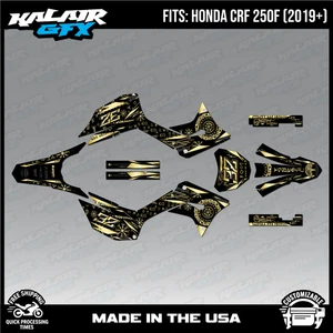 Graphics Kit for  HONDA CRF250F (2019-2024) Midgard Series - Gold - Picture 1 of 4