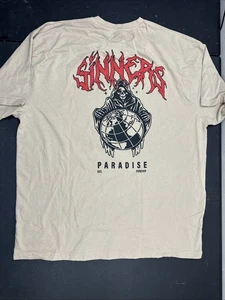Death Metal Men's T Shirt Sinners Paradise tan 2XL Punk Rock Roll Band - Bild 1 von 6
