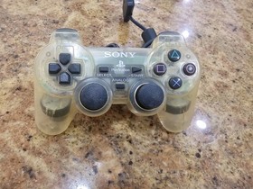 Sony Playstation 2 PS2 Offical Crystal Clear Dualshock2 Controller Read