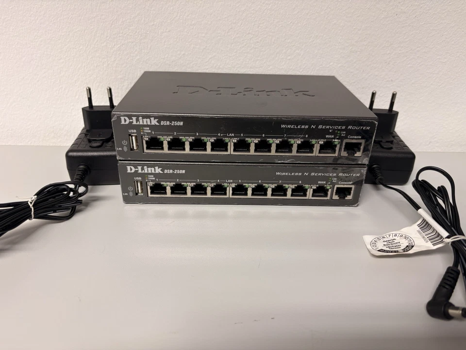 2x D-Link DSR-250N Wireless N Services Router – VPN / Gigabit – mit Netzteilen - Bild 1 von 3