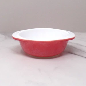 Vintage Pyrex 8 oz Round Casserole Dish (080), Flamingo (1950-60s) - Picture 1 of 9