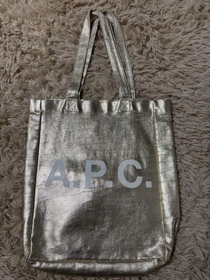 A.P.C. Apesa Tote Bag Logo Gold Beautiful design Easy to use and durable Popular - Image 1 of 4