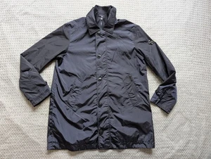 J.Lindeberg Bobby Mac Carcoat Mens Medium Large Black Zip Button Coat FMOW05213 - Picture 1 of 15