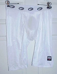 VINTAGE, NOS COPPIA DI PANTALONCINI BIANCHI, WSI ULTRA JOC 2XL / XXL COPPA COMPRESSIONE - Foto 1 di 2