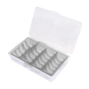 Coin Capsule Case Protect Coin Holder With Plastic Storage Organizer Box - Picture 1 of 7