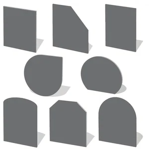 Bodenplatte Kaminbodenplatte Stahl Funkenschutzplatte Stahlplatte Gussgrau Grau  - Bild 1 von 21