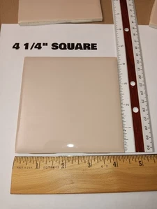 FAWN BEIGE mcm ROBERTSON Vintage Bath Ceramic Tile Color # 331 New Old Stock 60s - Picture 1 of 8