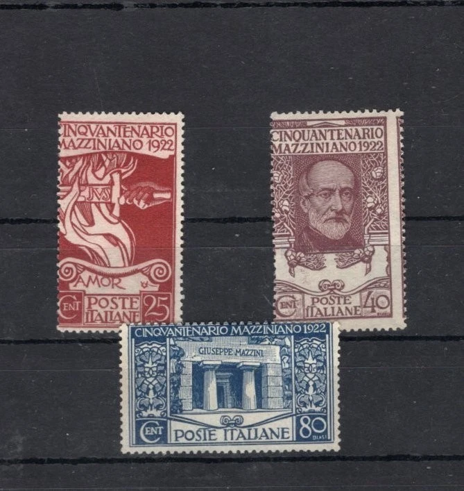 Italy 1922 Mi 157-159 Mazzini MLH 60.-Eu - Image 1 of 1
