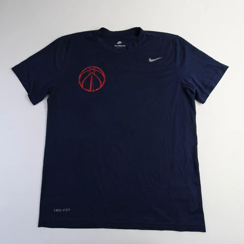 Washington Wizards Nike Dri-Fit Short Sleeve Shirt Men's Navy Used Cover