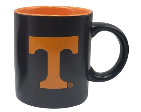 Matte Black Coffee Mug NCAA Team Logo w/ Inner Team Color (Tennessee Volunteers) Cover