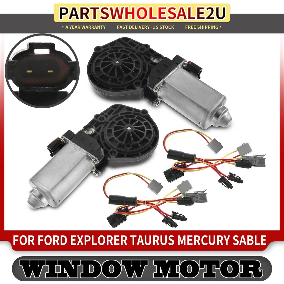 2x Motor elevador de ventana izquierda y derecha para Ford Explorer Taurus Lincoln Mercury Sable Foto 1 de 4