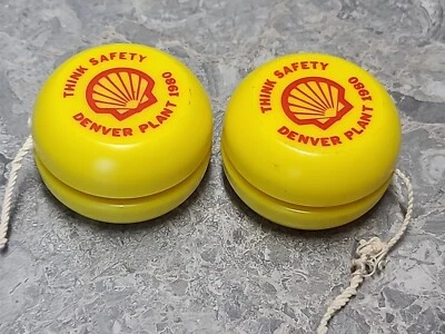 Shell Chemical Denver Plant Yo-Yos 1980 Think Safety Vintage Lot of 2 - Image 1 of 4