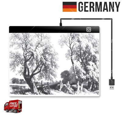 MARKENLOS A3/A4 LED Dimmbar Lichttisch Leuchttablet Tracing Lightpad Board Zeichenbrett DE