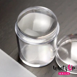 Whats Up Nails Jumbo Clear Stamper & Scraper For Stamped Nail Art - Picture 1 of 12