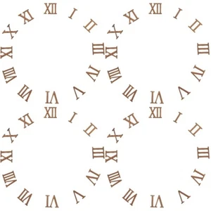 4 Count Roman Numerals Card Clock Numeraklsfor Making Hanging Diy - Zdjęcie 1 z 12