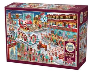 Santa's Parade 2000 Piece Jigsaw Puzzle Cobble Hill New - Picture 1 of 2