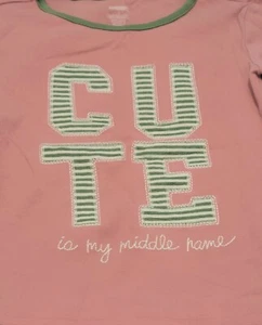 Gymboree Gymmies "Cute is my Middle Name" Pajama Set Size 7 Long Sleeve  EUC - Picture 1 of 3