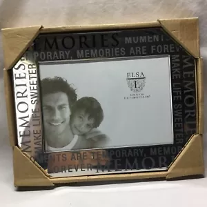 Picture Frame Memories 5 x 7 Photograph Make Life Sweeter New Gift Shiny Silver - Picture 1 of 5