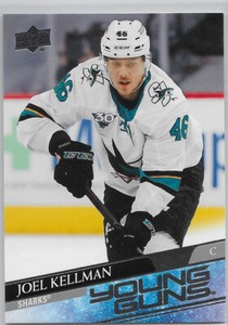 2020-21 Joel Kellman Upper Deck Series 2 Young Guns Rookie RC #498