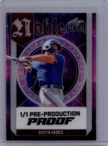 Dustin Harris 2024 Leaf Baseball 1/1 Pre Production Proof - Picture 1 of 1