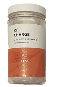 ALL NEW Orange + Ginger RE CHARGE Shower Steamers Bath & Body Works New - Picture 1 of 2