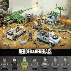 Hot Fahrzeug Waffen Bausteine lego Blocks mit WW2 Soldaten Armee Spielzeug