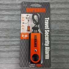 Lewis N. Clark Safebox Travel Security Alarm with Built-In Flashlight 91dB Alarm