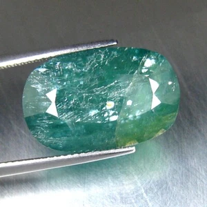 13.02 CTS MARVELOUS FIRE NEON BLUEISH GREEN NATURAL GRANDIDIERITE GEMSTONES - Picture 1 of 4