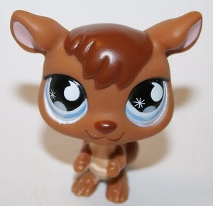 LITTLEST PET SHOP CANGURO CIOCCOLATO MARRONE BLU OCCHI VORTICOSI #682 - Foto 1 di 3